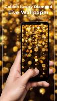 Golden Luxury Diamond Free live wallpaper Affiche