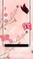 Pink Butterfly Free live wallpaper 스크린샷 2
