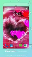 Pink Hearts Live Wallpaper Cartaz