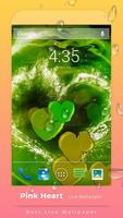 Pink Hearts Live Wallpaper capture d'écran 1