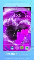 2 Schermata Pink Hearts Live Wallpaper