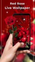 Red Rose Free live wallpaper Affiche