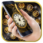 Gold Clock Live Wallpaper أيقونة