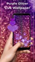 Purple glitter Free live wallpaper Affiche