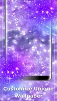 Purple glitter Free live wallpaper تصوير الشاشة 2