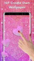 Pink glitter Free live wallpaper スクリーンショット 1