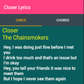 Closer Lyrics