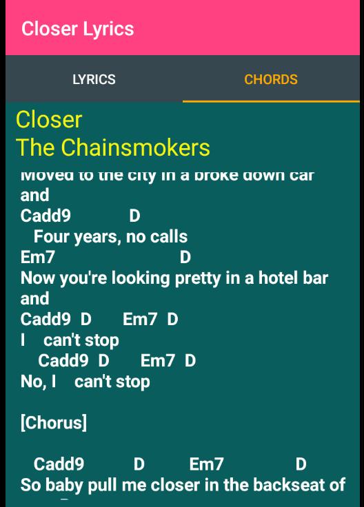 Closer lyrics