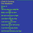 I Feel It Coming Lyrics