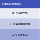 Justin Bieber Songs أيقونة