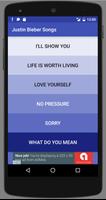 Justin Bieber Songs poster
