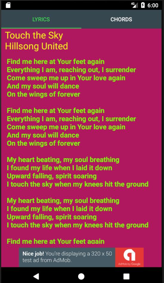 Touch lyrics