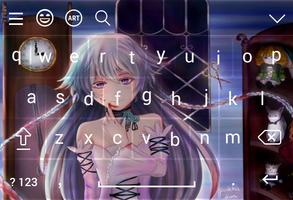 برنامه‌نما Girl Alice Keyboard Theme عکس از صفحه