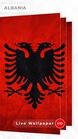 Albania Flag 3D live wallpaper capture d'écran 2