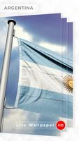 Argentina Flag 3D live wallpaper poster