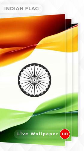 India Flag 3D live wallpaper APK pour Android Télécharger