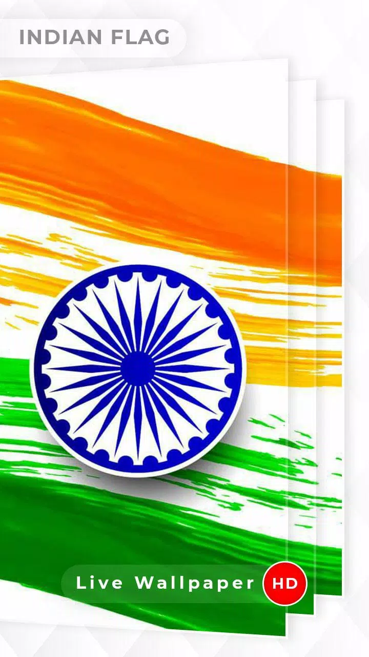 India Flag 3D live wallpaper APK pour Android Télécharger