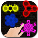 APK Fidget Spinner Neon Glow LED and Gold