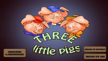 Three Little Pigs Free Plakat