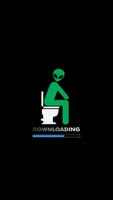 Alien Poop WC Plakat
