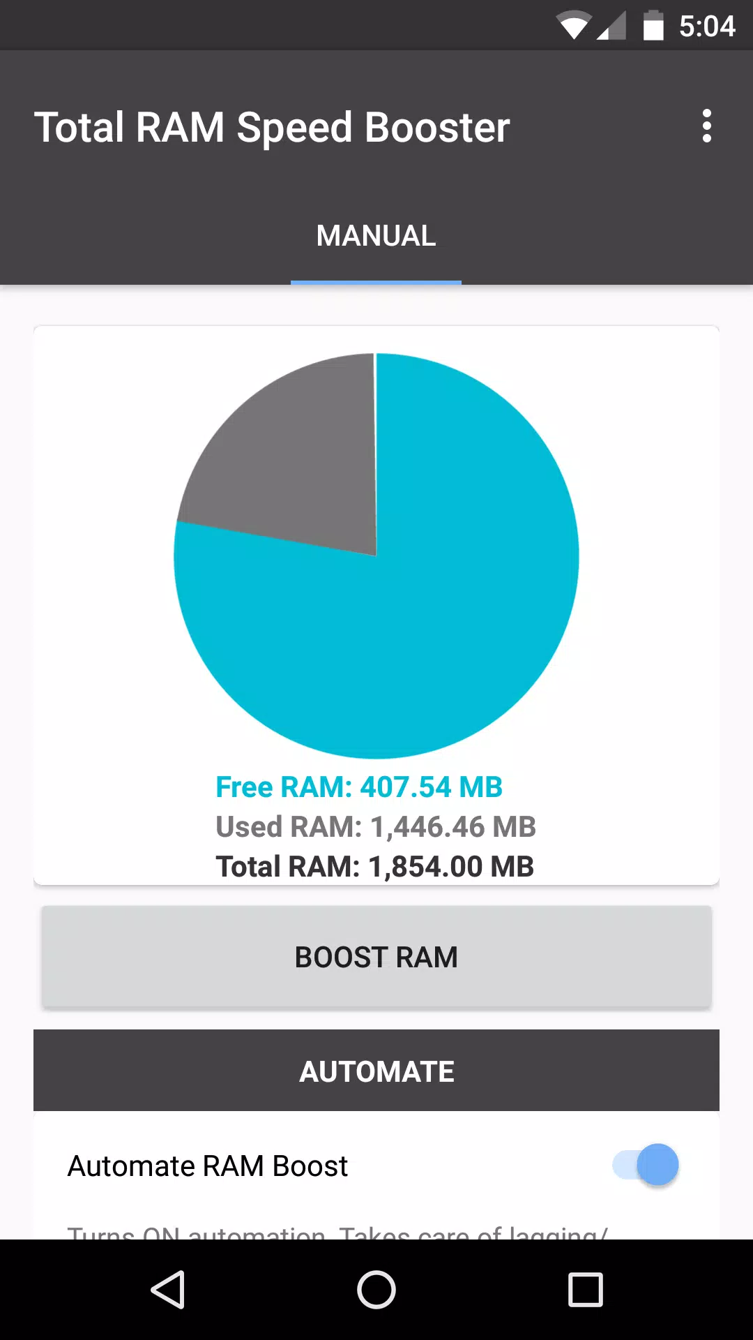Total RAM Speed Booster APK pour Android Télécharger