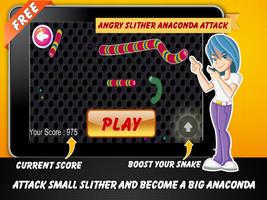 Angry Slither Anaconda Attack Affiche