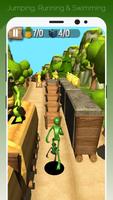 Green Alien Popoy Rush Run 2 screenshot 1