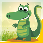 alligator game for kids free icône