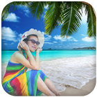 Beach Photo Frames Collage icono