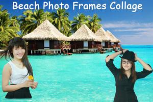 Beach Photo Frames Collage Poster