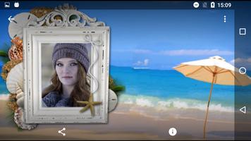 Beach Photo Frames Collage captura de pantalla 2