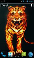 Violent tiger live wallpaper plakat