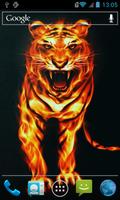 برنامه‌نما Violent tiger live wallpaper عکس از صفحه