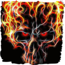 Fiery skull live wallpaper APK