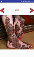 Latest henna / mehndi leg designs 2017 تصوير الشاشة 2