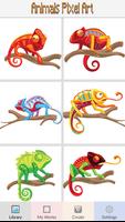 Animals Color By Number, Pixel Art poster