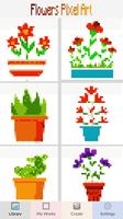 Flowers Color by Number, Pixel Art screenshot 1