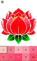Flowers Color by Number, Pixel Art screenshot 2