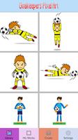 Goalkeeper Pixel Art Color By Number poster