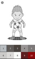 Goalkeeper Pixel Art Color By Number screenshot 2