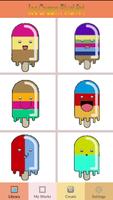 Ice Cream Pixel Art Coloring by Number poster