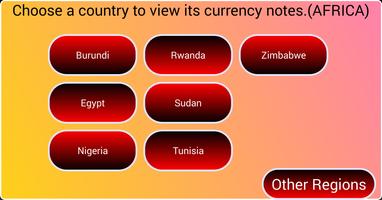 African Currency Notes Affiche