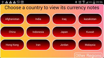 Asian Currency Notes الملصق