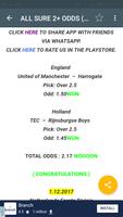 Poster ALL SURE 2+ ODDS SOCCER TIPS
