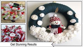 Adorable Snowman Wreath ภาพหน้าจอ 3