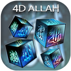 4D Allah Cube live wallpaper icône