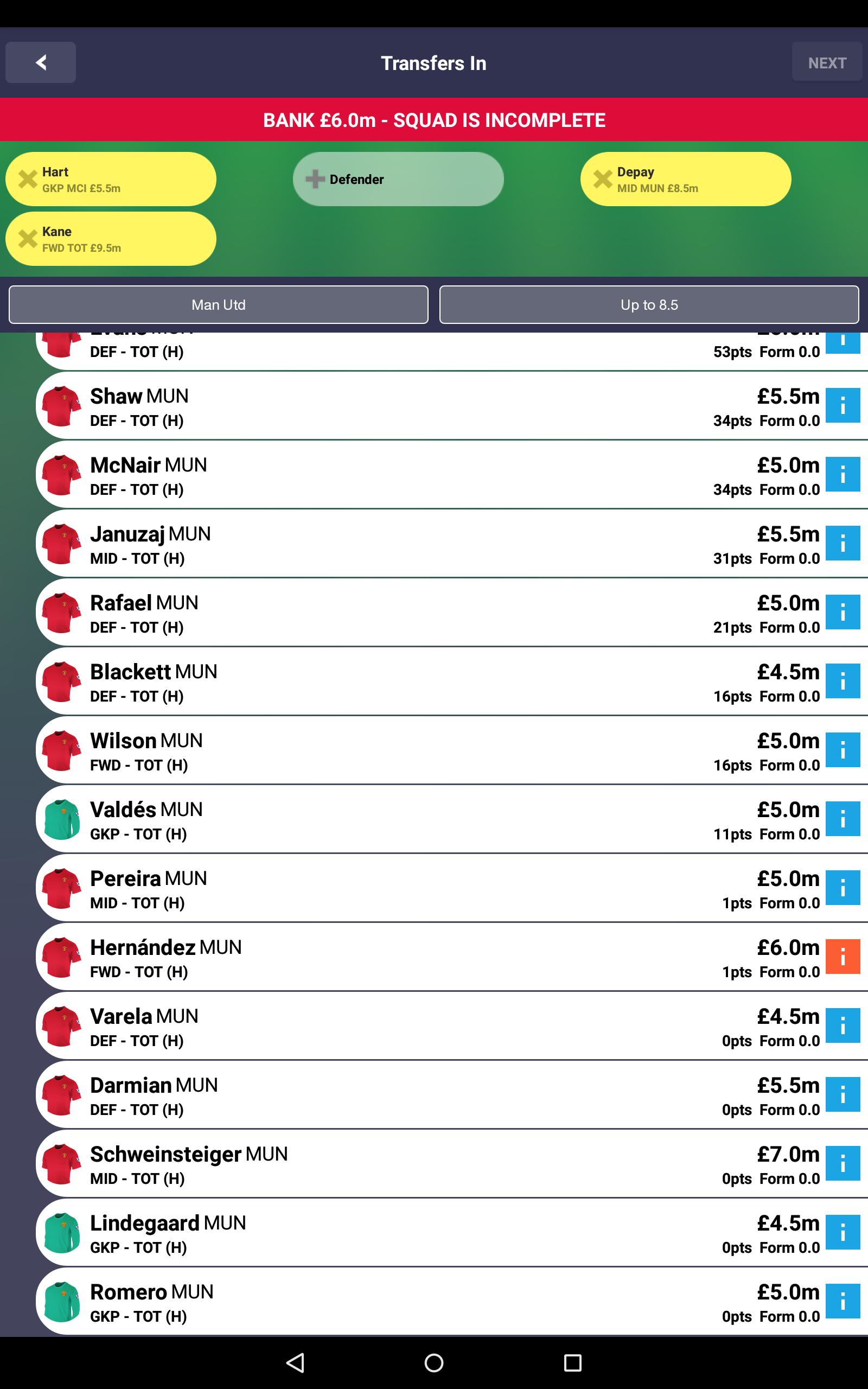 Fantasy Premier League App 2015 Fantasy Premier League App 2015