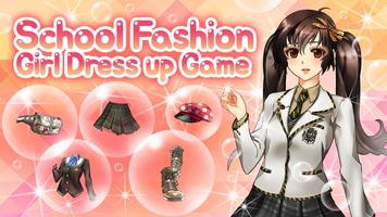 School Fashion-Girl Dress Up Game poster