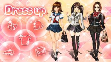 School Fashion-Girl Dress Up Game screenshot 2