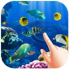 Aquarium Magic Touch Live Wall icône